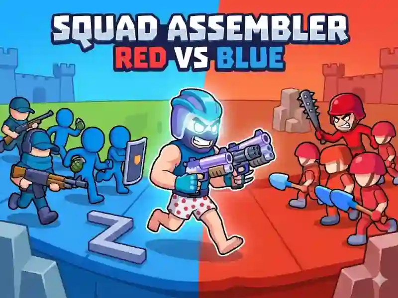 Jwèt Squad Assembler Red Vs Blue sou entènèt