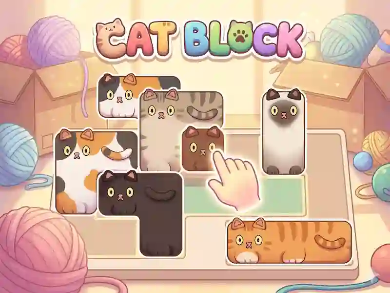 Jwèt Cat Block sou entènèt