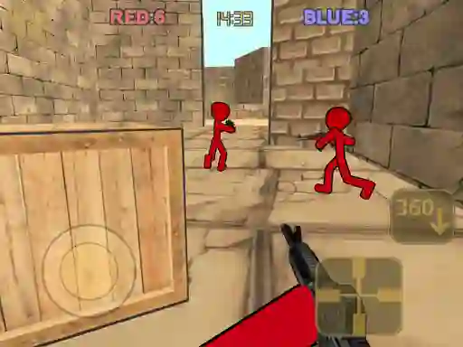 Jwèt Stickman Counter Terror Shooter sou entènèt