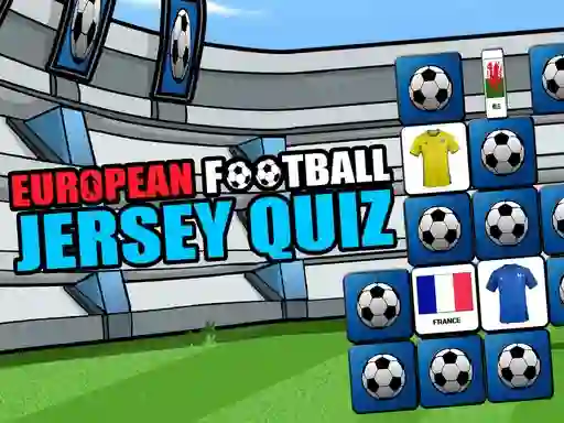 Jwèt European Football Jersey Quiz sou entènèt