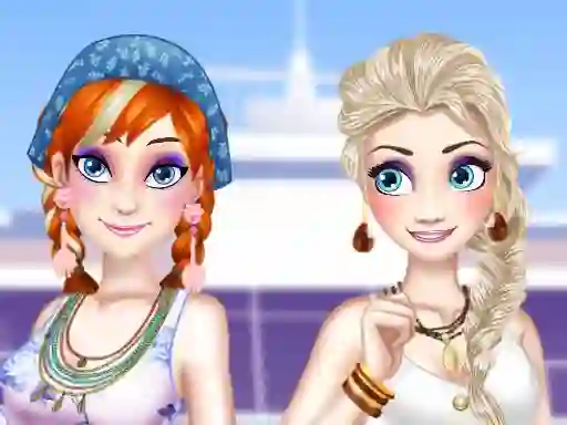 Jwèt Ella and Anna Spring Break sou entènèt