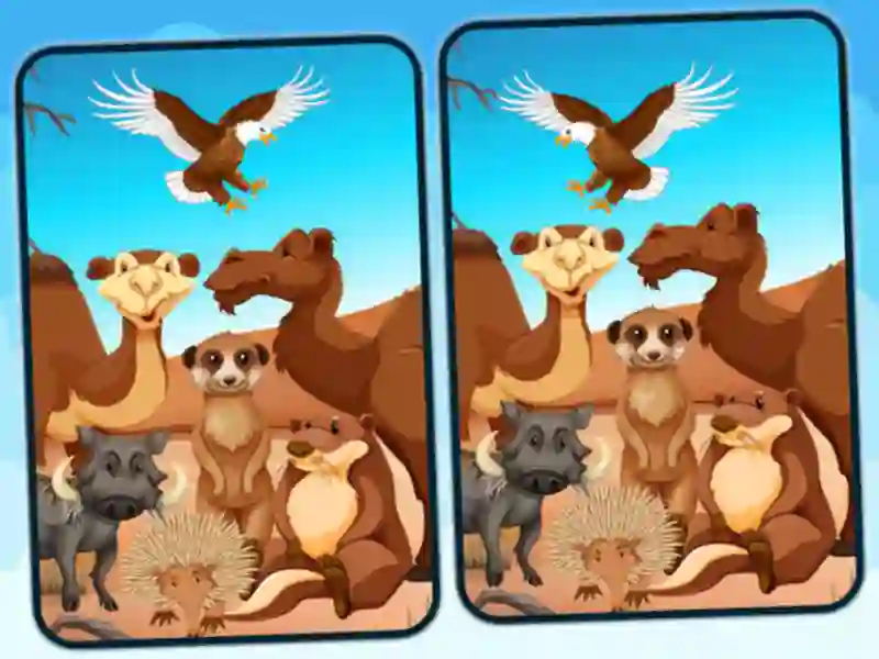 Jwèt Spot 5 Differences Deserts sou entènèt
