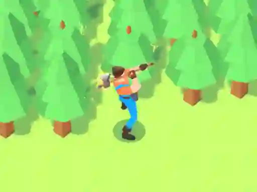 Jwèt Idle Lumberjack 3D sou entènèt