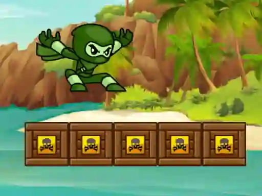 Jwèt Green Ninja Run sou entènèt
