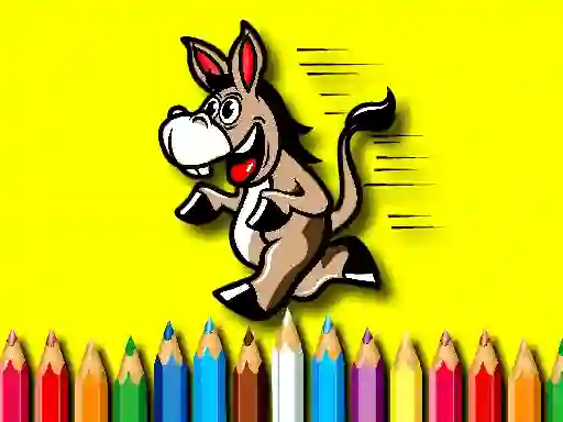 Jwèt Back To School Coloring Book Donkey sou entènèt