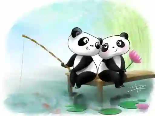 Jwèt Pandas Slide sou entènèt