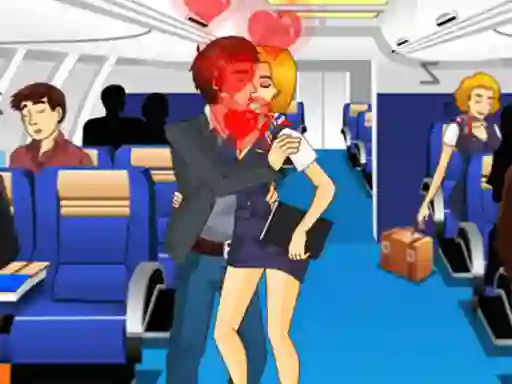 Jwèt Air Hostess Kissing sou entènèt