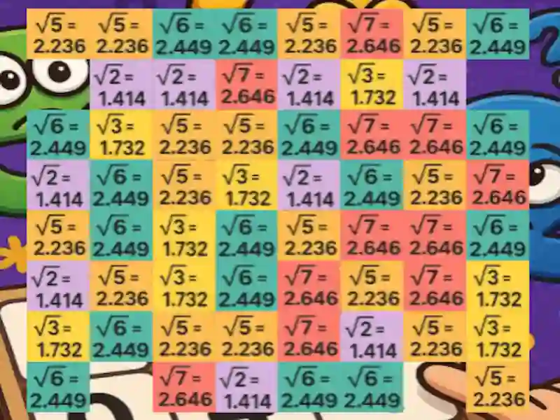 Jwèt Tricky Square Roots sou entènèt