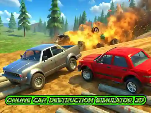 Jwèt Online Car Destruction Simulator 3D sou entènèt