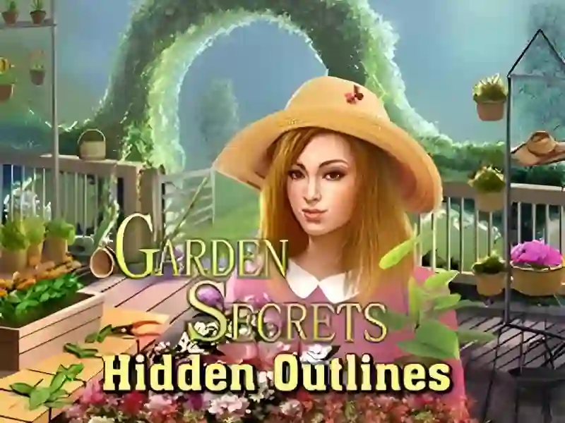 Jwèt Garden Secrets Hidden Objects by Outline sou entènèt