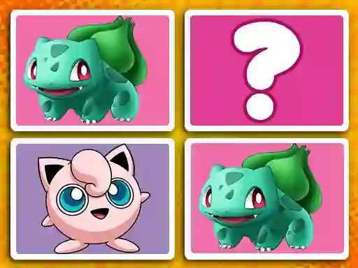 Jwèt Poke World Find-Pairs sou entènèt