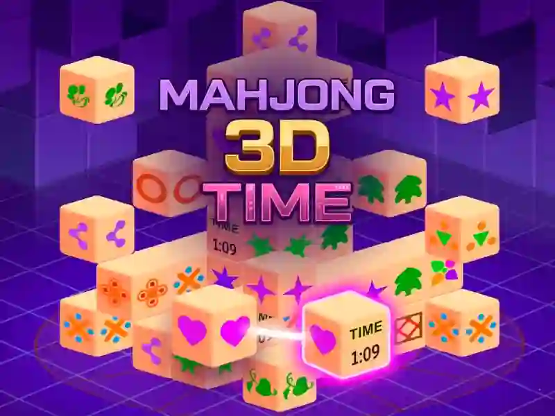 Jwèt Mahjong 3D Time sou entènèt