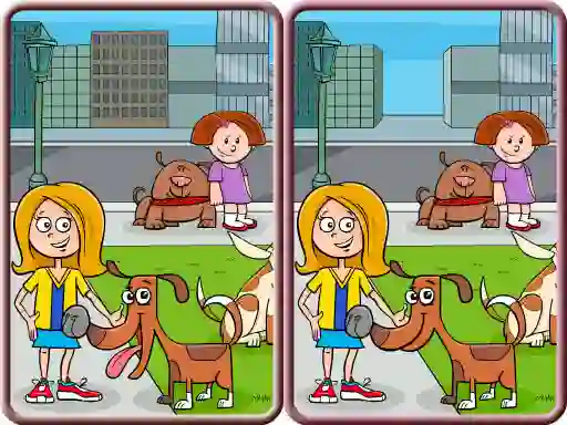 Jwèt Spot The Differences City sou entènèt