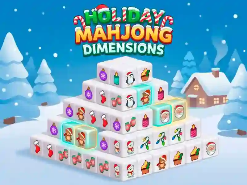 Jwèt Holiday Mahjong Dimensions sou entènèt