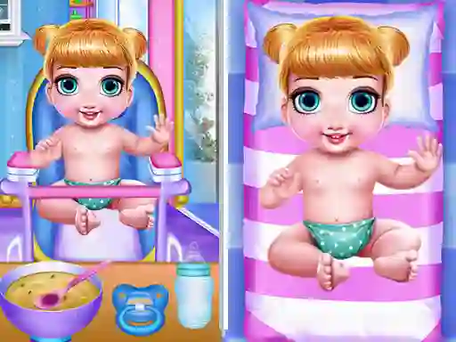 Jwèt Princess New Born Twins Baby Care sou entènèt