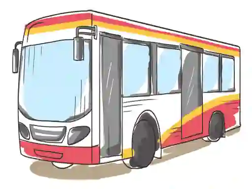 Jwèt Cartoon Bus Slide sou entènèt