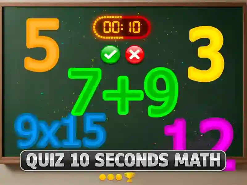 Jwèt Quiz 10 Seconds Math sou entènèt