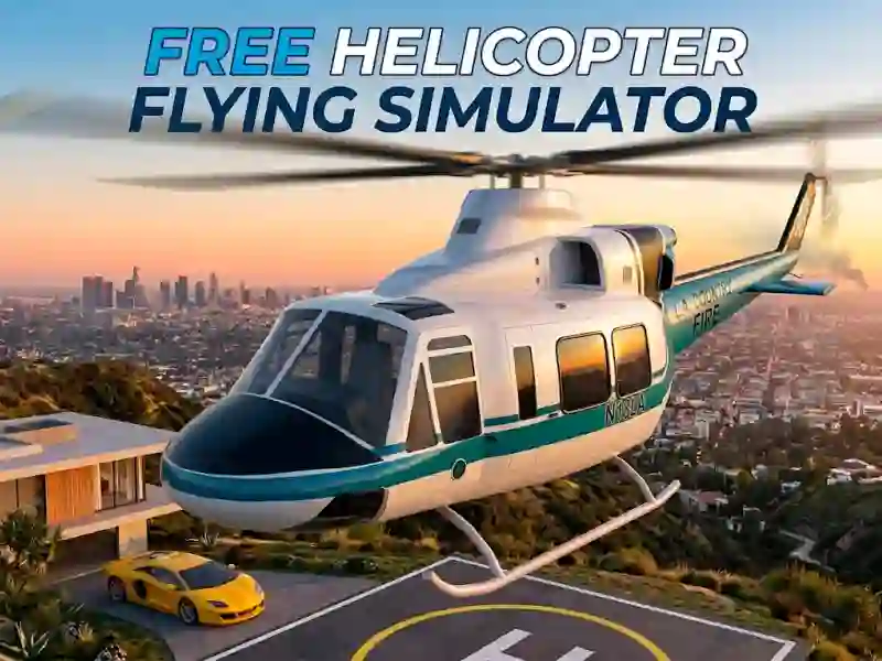 Jwèt Free Helicopter Flying Simulator sou entènèt