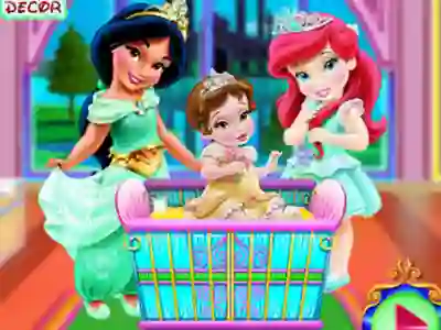 Jwèt Baby Princesses Bedroom Decor sou entènèt