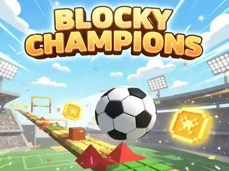Jwèt Blocky champions sou entènèt