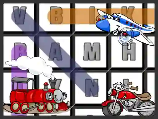 Jwèt Word Search Transport sou entènèt