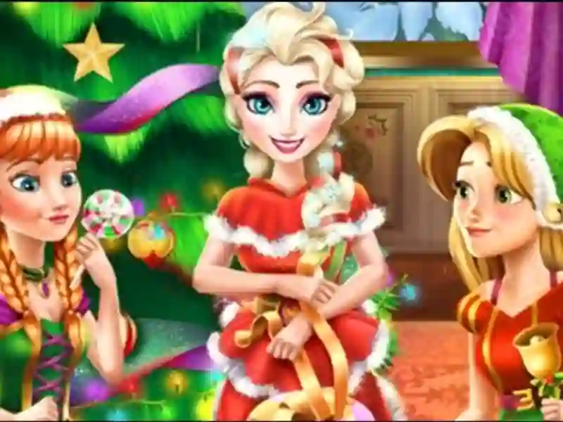Jwèt Disney Princess Christmas Party sou entènèt