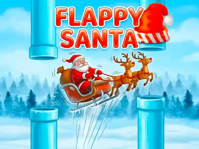Jwèt Flappy Santa sou entènèt