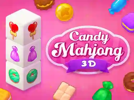 Jwèt Candy Mahjong 3D sou entènèt