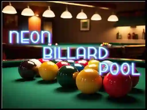 Jwèt Neon Billard Pool sou entènèt