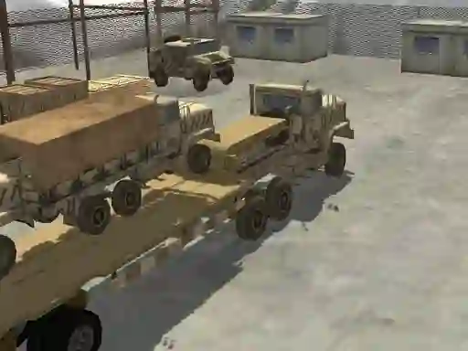 Jwèt Transport Army vehicle truck driving sou entènèt