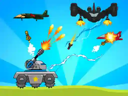 Jwèt Tank War Defense sou entènèt