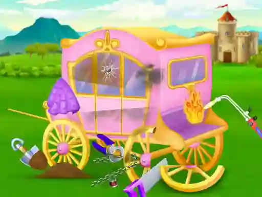 Jwèt Princess Castle Cleaning sou entènèt