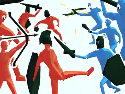Jwèt Funny Battle Simulator sou entènèt
