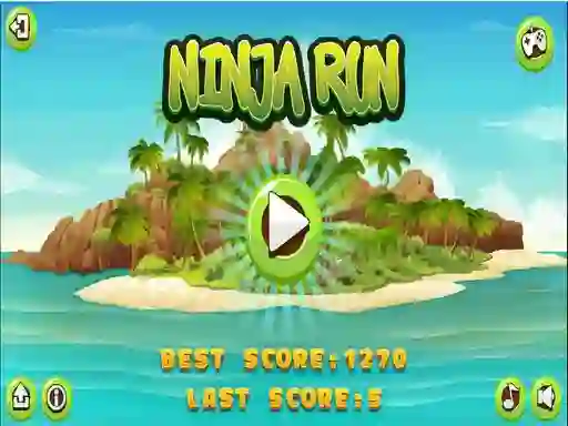 Jwèt Ninja Run sou entènèt
