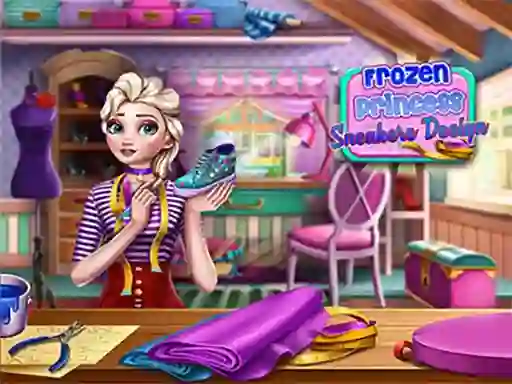 Jwèt Frozen Princess Sneakers Design sou entènèt