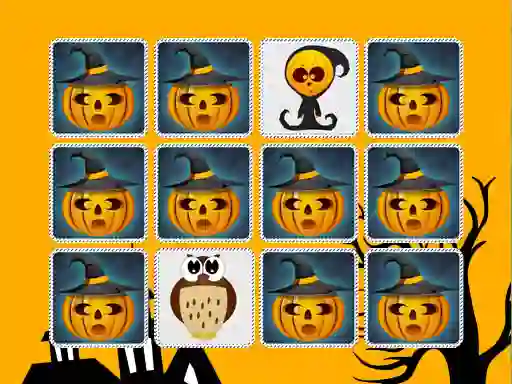 Jwèt Kids Memory Game Halloween sou entènèt