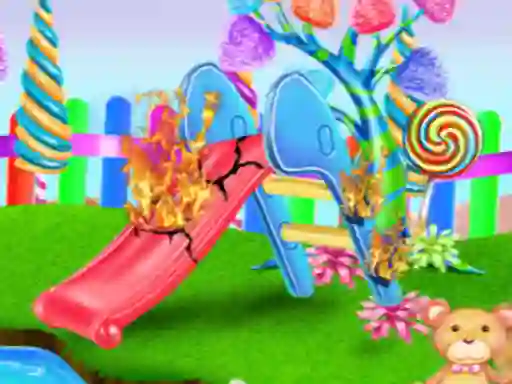Jwèt Candy Garden Cleaning sou entènèt