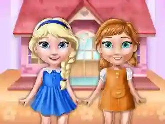 Jwèt Ellie And Annie Doll House sou entènèt