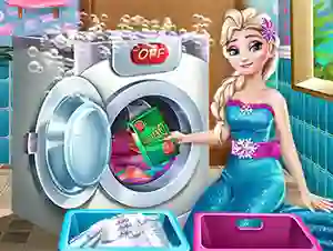 Jwèt Ice Queen Laundry Day sou entènèt