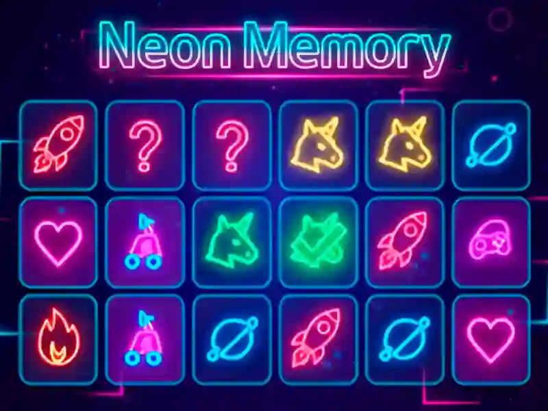 Jwèt Neon Memory sou entènèt