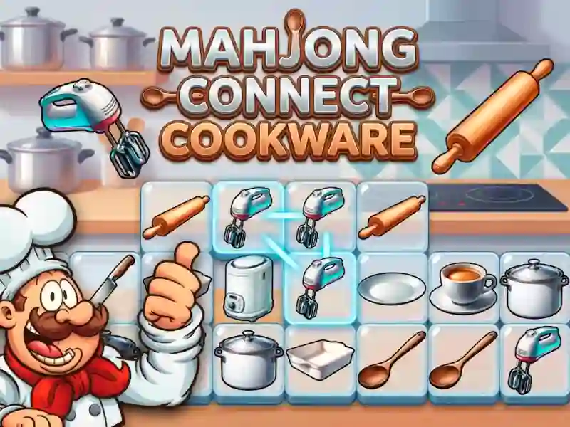 Jwèt Mahjong Connect Cookware sou entènèt