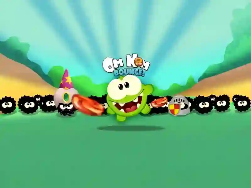 Jwèt Om Nom Bounce sou entènèt