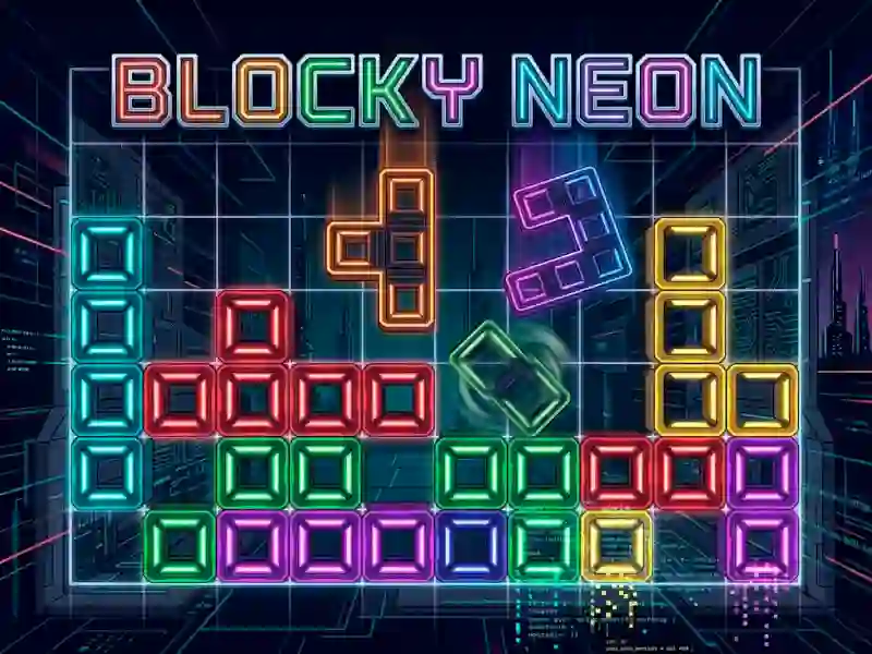 Jwèt Blocky Neon sou entènèt