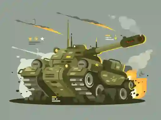 Jwèt Military Vehicles Match 3 sou entènèt