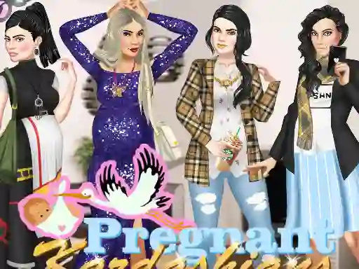 Jwèt Pregnant Kardashians sou entènèt