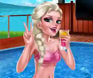 Jwèt Ice Queen Pool Day sou entènèt