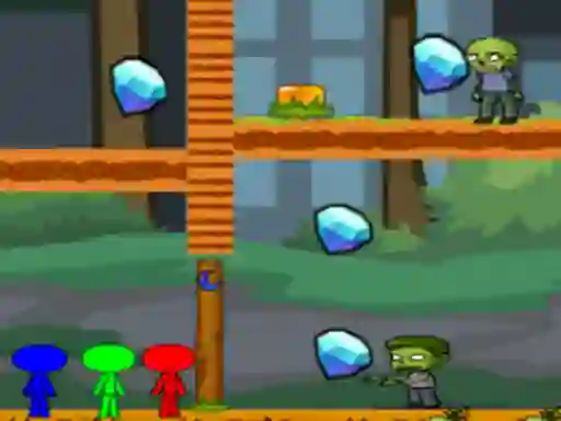 Jwèt StickMan Bros Vs Zombies sou entènèt