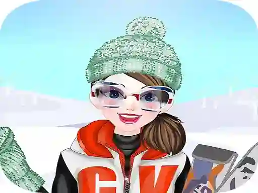 Jwèt Happy Ski Dressup sou entènèt
