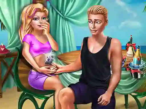 Jwèt Ellie Beach Proposal sou entènèt