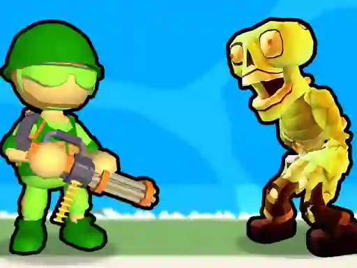 Jwèt Destruction of Stickman Zombie sou entènèt